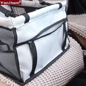 Planet Gates Black / 40x30x25 CM Breathable Car Seat Pad Safe Carry House Cat Puppy Bag Car Travel Accessories Waterproof Dog Seat Bag Basket Pet