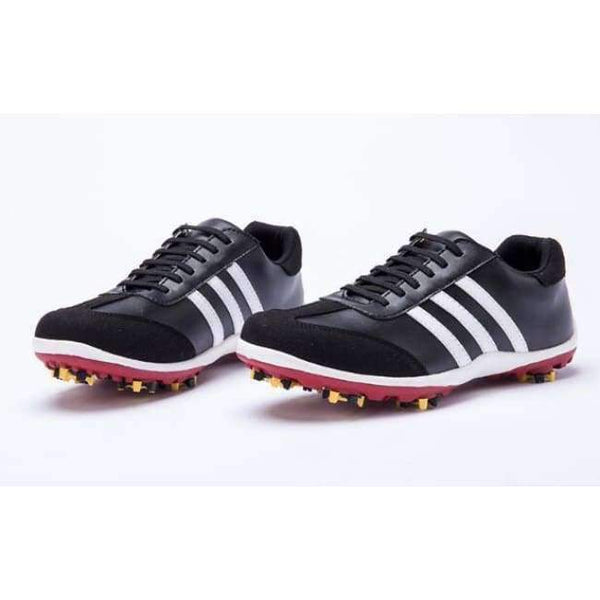 Planet Gates Black / 41 New Mens Golf Sports Shoes Light & Breathable waterproof removable spikes non-slip men microfiber leather sneakers