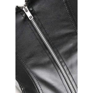 Planet Gates Black / 4XL New Women Excellent Plus Size Lace Lingerie  New Design Faux Leather Bustier Gothic Sexy Intimates Lace Up Corset