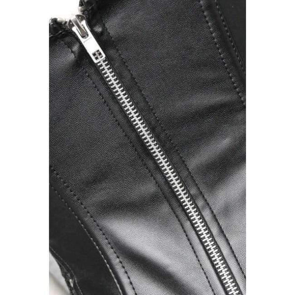 Planet Gates Black / 4XL New Women Excellent Plus Size Lace Lingerie  New Design Faux Leather Bustier Gothic Sexy Intimates Lace Up Corset