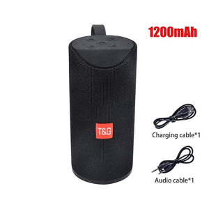 Planet Gates Black 5.0 Bluetooth Speaker Portable Outdoor Loudspeaker Wireless Mini Column 3D Stereo Music Surround Support FM TFCard Bass Box