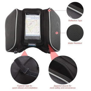 Planet Gates Black / 5.5 1.8L Waterproof Bicycle Bag Cycling Frame Front Head Tube Touch Screen Pannier Double Case Pouch for 4.8/5.5in Phone