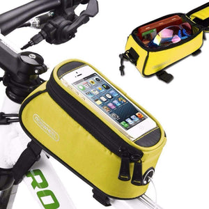 Planet Gates Black / 5.5 4.8" 5.5" PVC Bicycle Bag Outdoor Cycling Bicycle Frame Pouch Front Tube Bag Bike Bags for Cell Phone 4 color