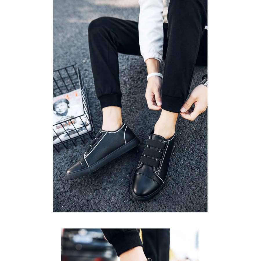 Planet Gates Black / 5.5 Men's vulcanized shoes band large size 5.5-11.5 fashion sneakers for students comfortable men shoes luxury brand 2018