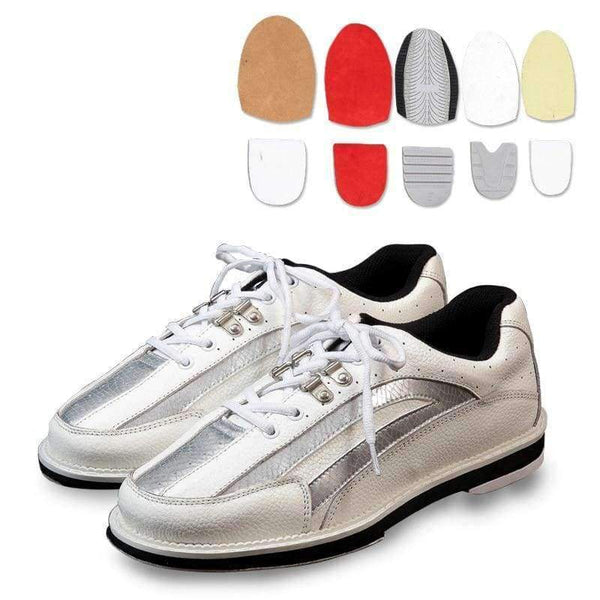 Planet Gates black / 5 Mens  Bowling Shoes with Interchangeable Soles/Heels Black/Blue SIZE 46