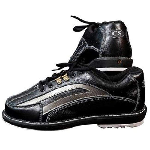 Planet Gates black / 5 Mens  Bowling Shoes with Interchangeable Soles/Heels Black/Blue SIZE 46