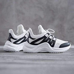 Planet Gates Black / 5 New Designer Vulcanized Shoes Women Wedges 2018 Spring Sneakers Women Shoes Vulcanize Stripe Tenis Feminino Female Dad Shoes