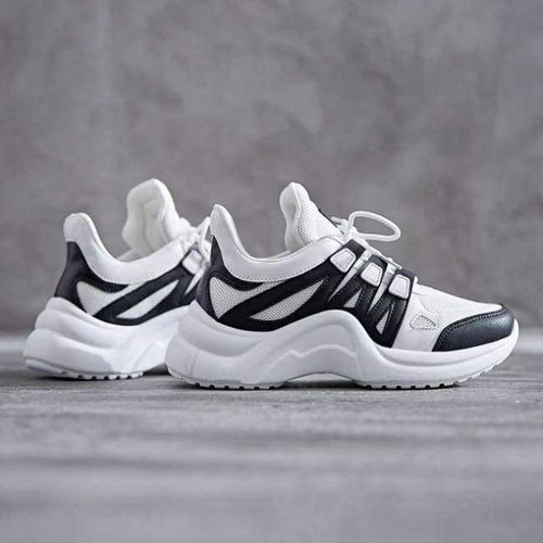 Planet Gates Black / 5 New Designer Vulcanized Shoes Women Wedges 2018 Spring Sneakers Women Shoes Vulcanize Stripe Tenis Feminino Female Dad Shoes