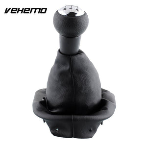 Planet Gates Black 5 Speed PU Gear Shift Knob Boot For Peugeot 307 Repair Auto Replacement Parts Interior Parts