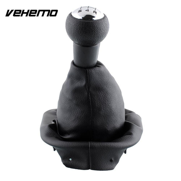 Planet Gates Black 5 Speed PU Gear Shift Knob Boot For Peugeot 307 Repair Auto Replacement Parts Interior Parts