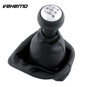 Planet Gates Black 5 Speed PU Gear Shift Knob Boot For Peugeot 307 Repair Auto Replacement Parts Interior Parts