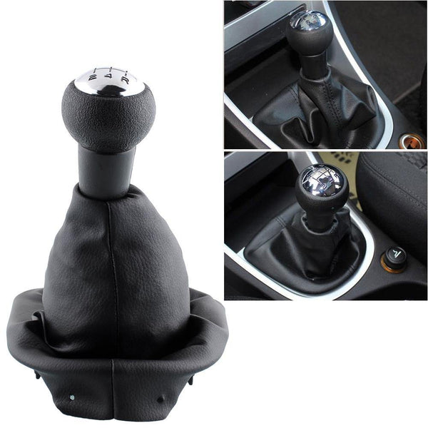 Planet Gates Black 5 Speed PU Gear Shift Knob Boot For Peugeot 307 Repair Auto Replacement Parts Interior Parts