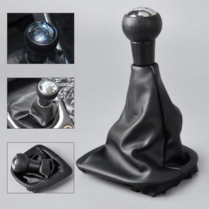 Planet Gates Black 5 Speed PU Gear Shift Knob Boot For Peugeot 307 Repair Auto Replacement Parts Interior Parts