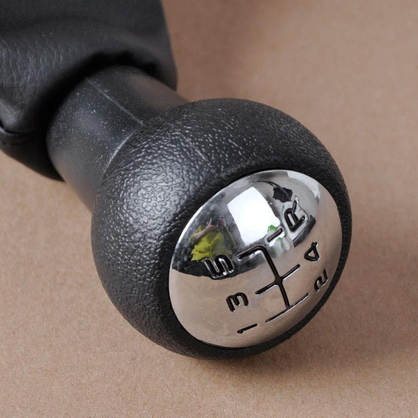 Planet Gates Black 5 Speed PU Gear Shift Knob Boot For Peugeot 307 Repair Auto Replacement Parts Interior Parts