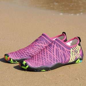 Planet Gates BLACK / 5 Unisex Flat Water Shoes Outdoor Swimming Soft Cushion Beach Shoes Seaside Diving Elastic Shoes Walking Lover yoga Shoes