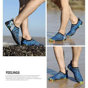 Planet Gates BLACK / 5 Unisex Flat Water Shoes Outdoor Swimming Soft Cushion Beach Shoes Seaside Diving Elastic Shoes Walking Lover yoga Shoes