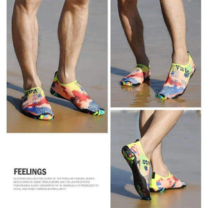 Planet Gates BLACK / 5 Unisex Flat Water Shoes Outdoor Swimming Soft Cushion Beach Shoes Seaside Diving Elastic Shoes Walking Lover yoga Shoes