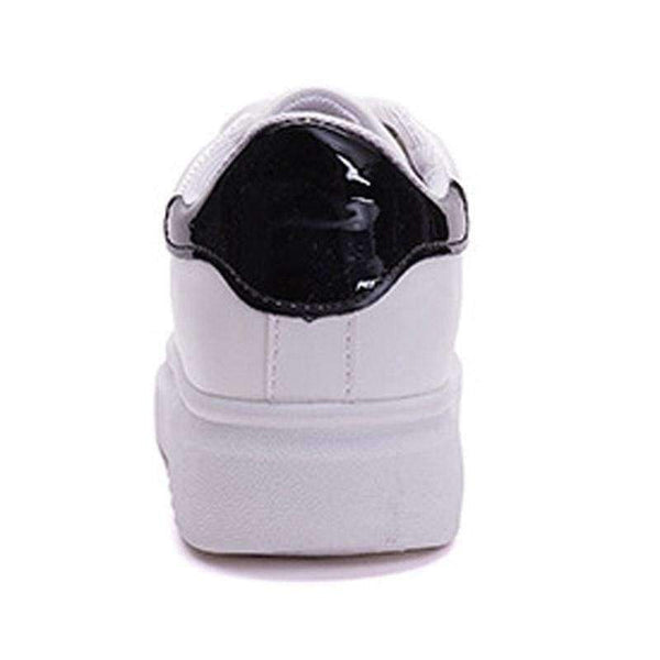 Planet Gates Black / 5 VTOTA Women Platform Shoes Lace-Up White Student Flat Shoes Vulcanized Shoes Spring Autumn Solid Sneakers Casual Shoes H165