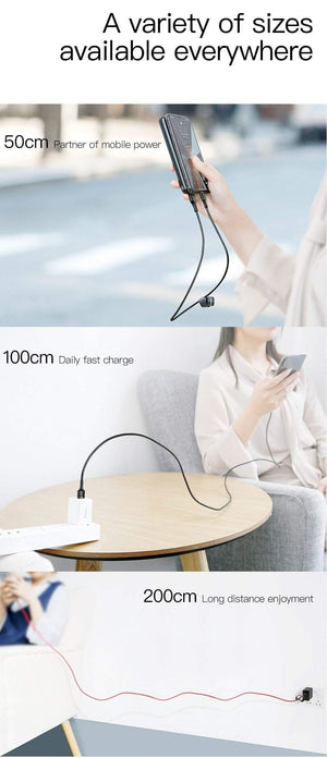 Planet Gates Black / 50CM Baseus USB Type C Cable For Samsung Galaxy S10 S9 S8 Plus OnePlus 6t Fast Charging USB-C Charger Mobile Phone USBC Type-C Cable