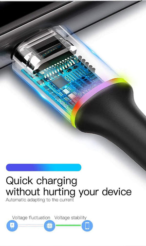 Planet Gates Black / 50CM Baseus USB Type C Cable For Samsung Galaxy S10 S9 S8 Plus OnePlus 6t Fast Charging USB-C Charger Mobile Phone USBC Type-C Cable