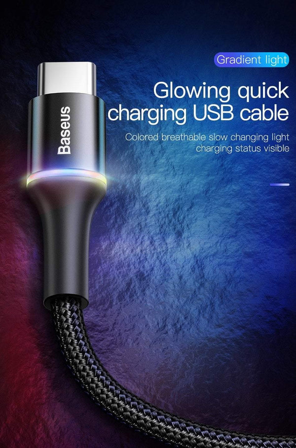 Planet Gates Black / 50CM Baseus USB Type C Cable For Samsung Galaxy S10 S9 S8 Plus OnePlus 6t Fast Charging USB-C Charger Mobile Phone USBC Type-C Cable