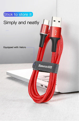 Planet Gates Black / 50CM Baseus USB Type C Cable For Samsung Galaxy S10 S9 S8 Plus OnePlus 6t Fast Charging USB-C Charger Mobile Phone USBC Type-C Cable