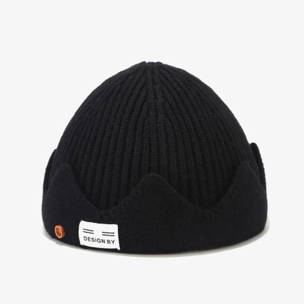 Planet Gates Black / 54-60CM Knitted Wool Cap，Warm Winter Hats For Men & Women Knitted Hat Beanie，Crown Hat