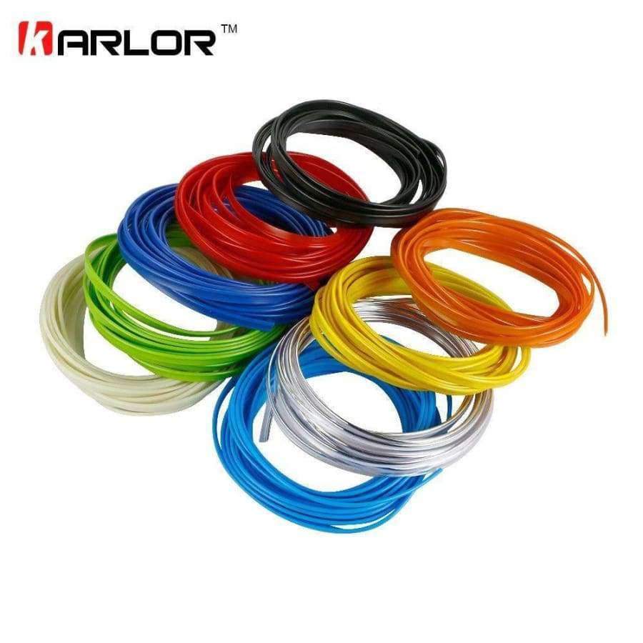 Planet Gates Black 5M Car-Styling Decals Flexible Interior Decoration Moulding Trims Strips Brands Stickers for Auto Accessories On Car Styling