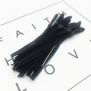 Planet Gates black / 5mm / 20pcs 100Pcs Mask Sewing Elastic Band Cord With Adjustable Buckle Stretchy Mask Earloop Lanyard Earmuff Rope DIY Making Supplies