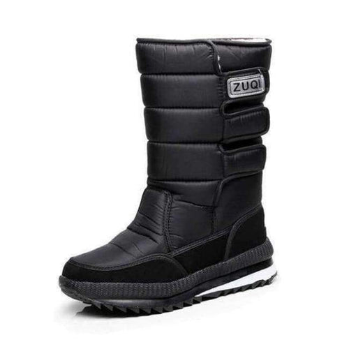 Planet Gates Black / 6 2018 Men Boots platform snow boots for men thick plush waterproof slip-resistant winter shoes Plus size 36 - 47