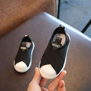 Planet Gates Black / 6.5 Fashion breathable mesh children sneakers canvas slip on cool kids shoes casual baby girls boys shoes