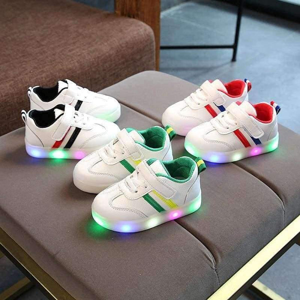 Planet Gates Black / 6.5 Fashion cool noble shoes children Lovely LED glowing high quality baby boys girls shoes sports kids running sneakers