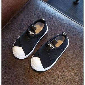 Planet Gates Black / 6.5 Fashion cool slip on Canvas children shoes high quality baby casual shoes breathable light slip on kids sneakers
