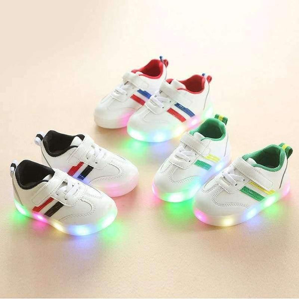Planet Gates Black / 6.5 Fashion New brand design LED shoes cool baby girls boys toddlers shinning lighting baby first walkers glowing sneakers