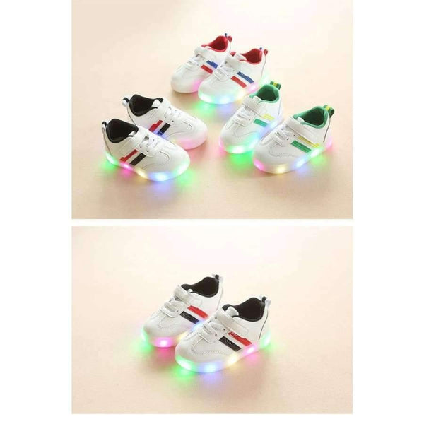 Planet Gates Black / 6.5 Fashion New brand design LED shoes cool baby girls boys toddlers shinning lighting baby first walkers glowing sneakers