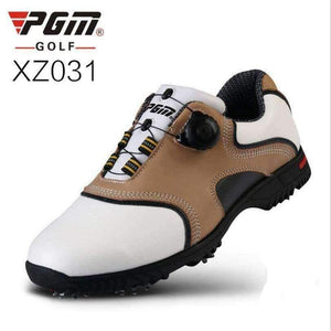 Pánské golfové boty Planet Gates Black / 6.5 s první vrstvou z kůže, automatické otáčení tkaniček, nepromokavé, z tkaniny Super Fiber, golfové tenisky