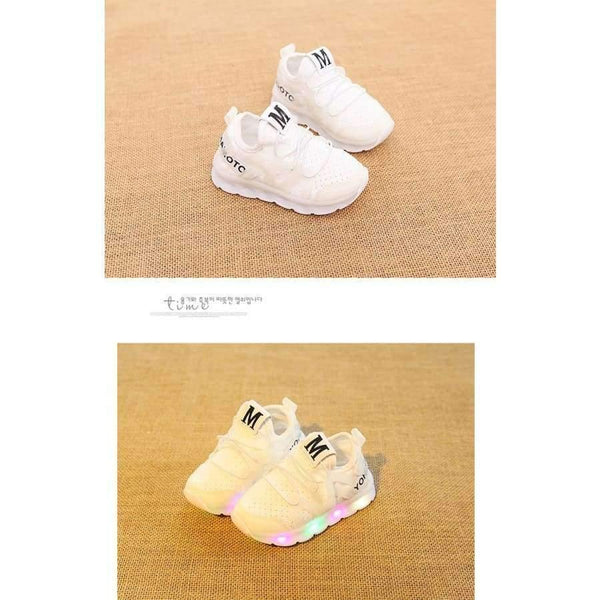 Planet Gates Black / 6.5 LED lighted Glowing children casual shoes 2018 European glitter comfortable baby girls boys sneakers cute kids footwear toddlers