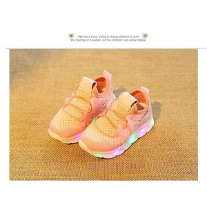 Planet Gates Black / 6.5 LED lighted Glowing children casual shoes 2018 European glitter comfortable baby girls boys sneakers cute kids footwear toddlers