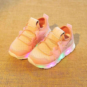 Planet Gates Black / 6.5 LED lighted Glowing children casual shoes 2018 European glitter comfortable baby girls boys sneakers cute kids footwear toddlers