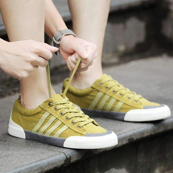 Shanta Men Canvas Shoes 2018 Fashion Solid Color Men Vulcanized Shoes Lace-Up Casual White Couple Shoes Men Sneakers