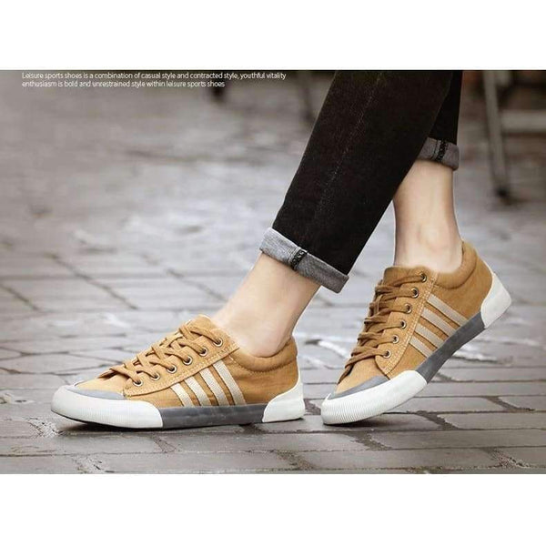 Shanta Men Canvas Shoes 2018 Fashion Solid Color Men Vulcanized Shoes Lace-Up Casual White Couple Shoes Men Sneakers