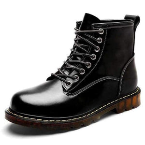 Planet Gates black / 6.5 Vancat High Quality Genuine leather Autumn Men Boots Winter Waterproof Ankle Boots  Martin Boots Outdoor Working Boots Men Shoes