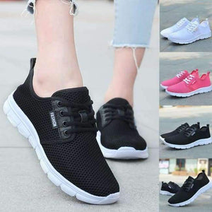 Planet Gates Black / 6 / China Vulcanize Shoes Casual Women Outdoor Mesh Shoes Casual Lace Up Comfortable S Sports shoes #NFA