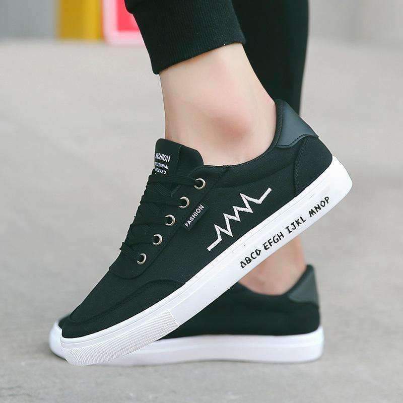 Planet Gates black / 6 Fashion classic low help men vulcanize shoes Spring/Autumn comfortable canvas shoes Lace up Breathable flat sneakers men DET673