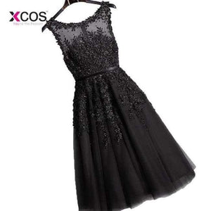 Planet Gates Black / 6 Line Chiffon Dark Purple Short 2017 Modest Party Wedding Prom Gowns Bridesmaid Dresses Robe De Mariage 2017