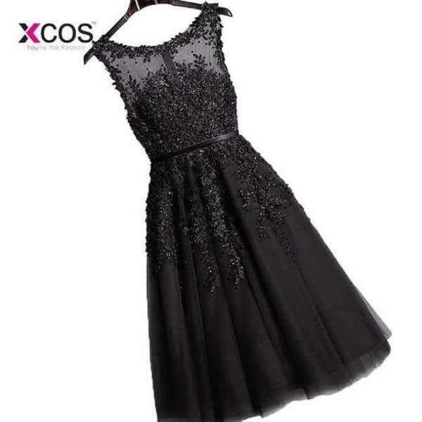 Planet Gates Black / 6 Line Chiffon Dark Purple Short 2017 Modest Party Wedding Prom Gowns Bridesmaid Dresses Robe De Mariage 2017