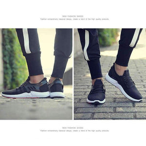 Planet Gates Black / 6 MINGPINSTYLE 2018 Autumn New Men Vulcanized Shoes Fashion Lace-Up Shoes Male Black Sport Shoes Comfortable Breathable Sneakers