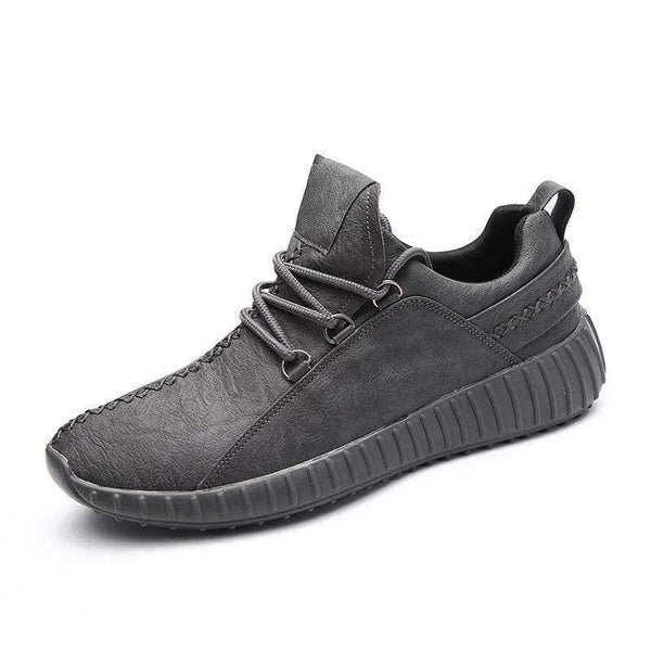 Planet Gates Black / 6 New Spring Autumn Men Solid Lace-Up Flat Vulcanize Shoes Casual Soft Sneakers Fashion Black Gray Brown Male Shoes 8H0394