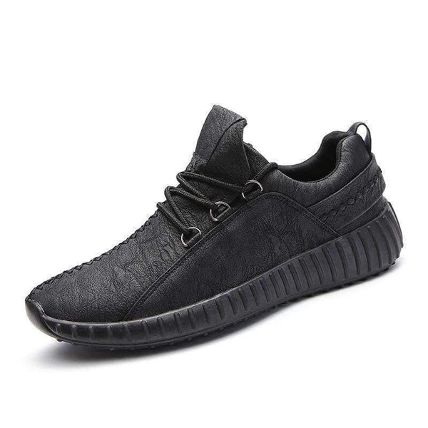 Planet Gates Black / 6 New Spring Autumn Men Solid Lace-Up Flat Vulcanize Shoes Casual Soft Sneakers Fashion Black Gray Brown Male Shoes 8H0394