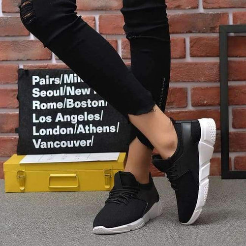 Planet Gates Black / 6 Spring 2018 Women Sneakers Shoes Fashion Men Sneakers Big Size Thick Soled Shoes Women Vulcanize Shoes Les Chaussures De Sport